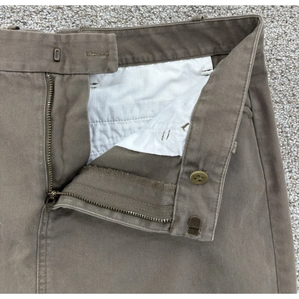 LRL Ralph Lauren Jeans Co. Olive Pencil Skirt Women's 8‎ Green Canvas Back Slit